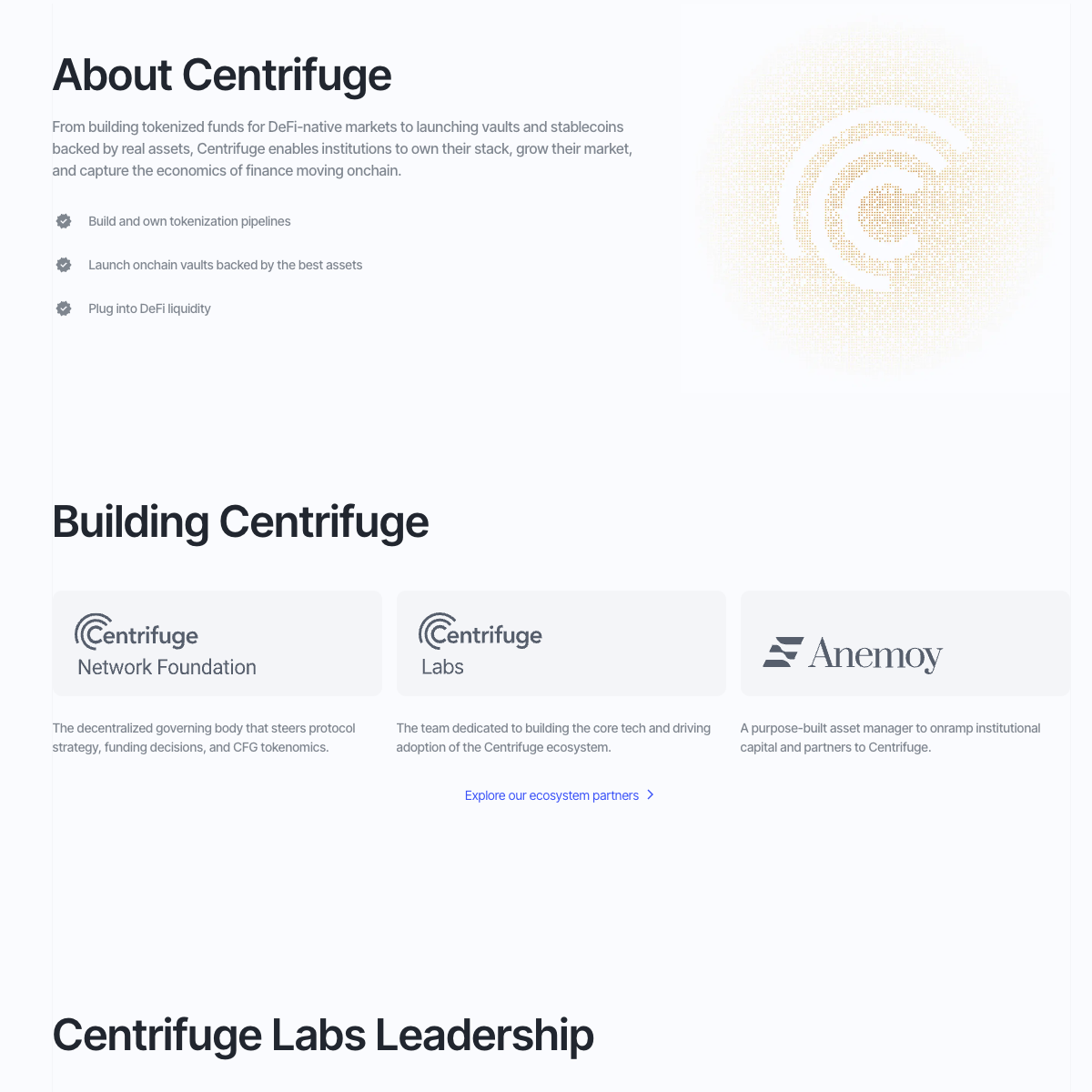 Centrifuge Rating Passport